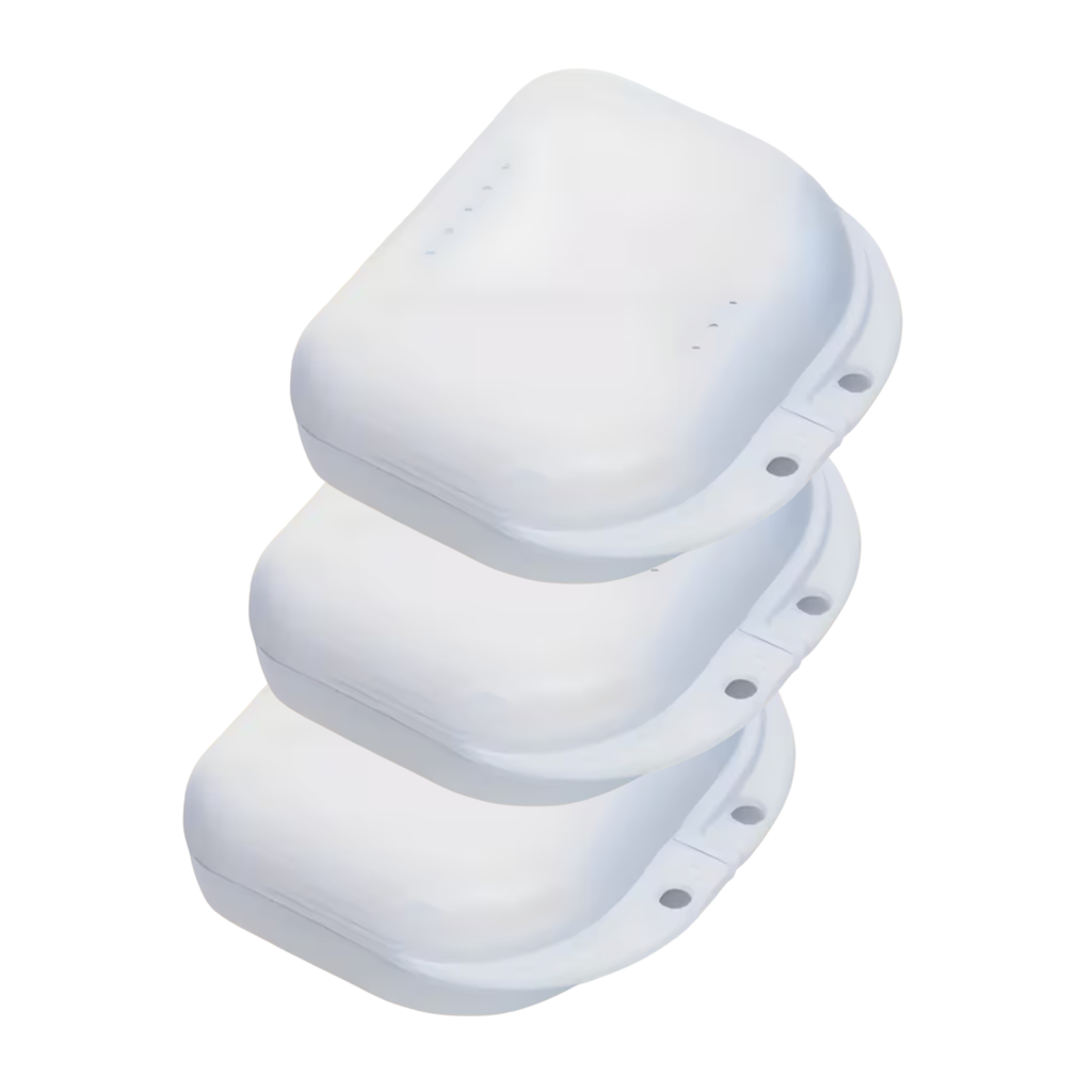 3 PACK ESTUCHE PARA RETENEDORES DENTALES/ INVISALIGN