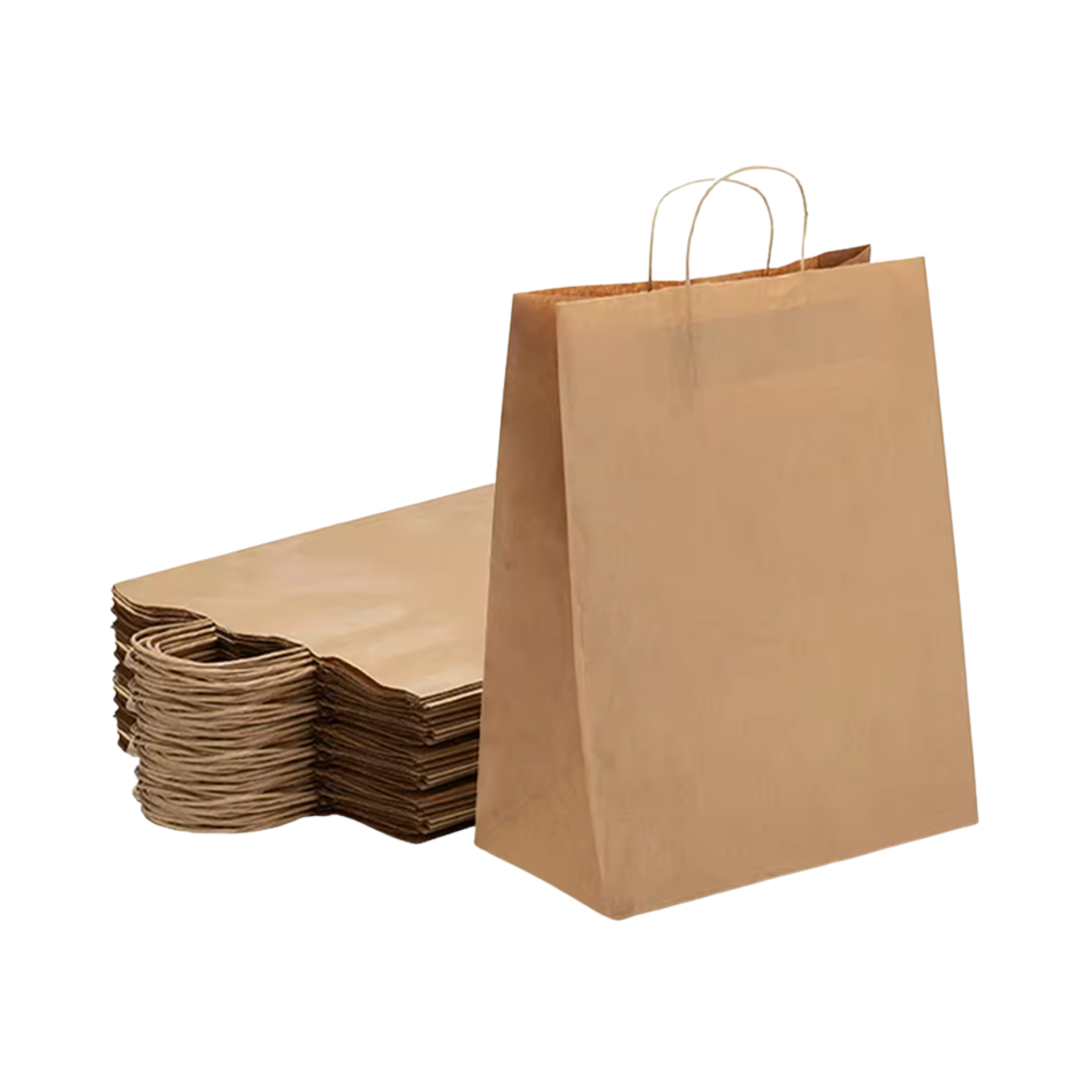 BOLSA DE PAPAEL CON ACABADO NATURAL